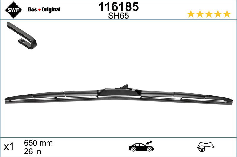 Lamela stergator SWF Wiper Hybrid LHD 650 mm