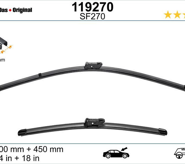 Set lamela stergator SWF Wiper FB OE LHD 600/450 mm