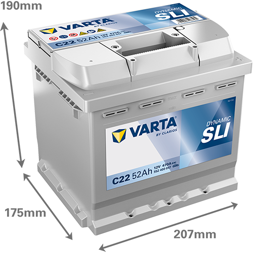 A doua imagine a Acumulator Varta Blue Dynamic 52 Ah