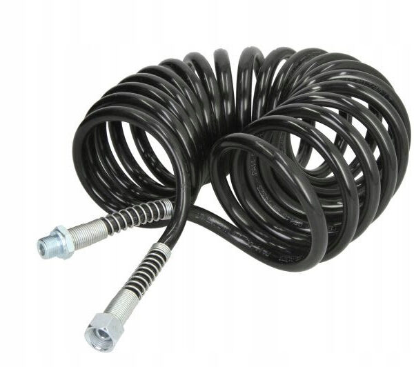 Furtun spirala Negru (M18 x 1,5 / M16 x 1,5) 4m