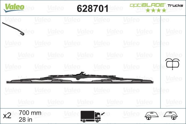 Lamela stergator 700 mm
