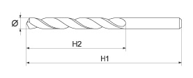 A doua imagine a Burghiu metal HSS - cobalt 3 mm. 2 buc