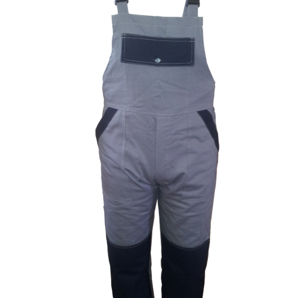 Pantalon cu pieptar gri / bleu M50 / L