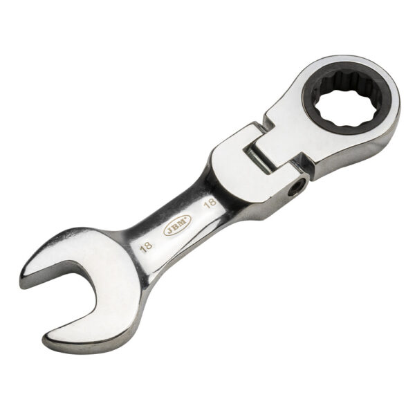 Cheie combinata scurta cu clichet articulat 8 mm
