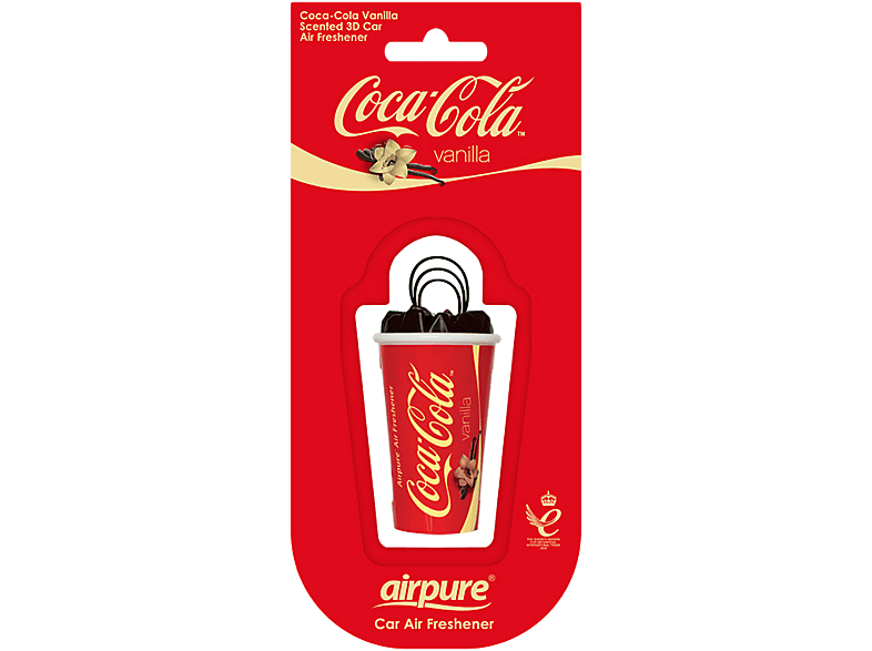 A doua imagine a AIRPURE Odorizant pentru mașină, ceașcă 3D, Coca-Cola vanilie