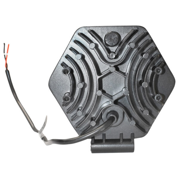 A doua imagine a Lampa hexagonala grilaj metalic rosu 16 LED-uri DC 10-80V 48W unghi 6