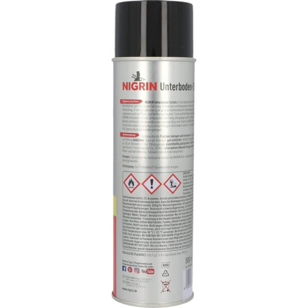 A doua imagine a Spray cu bitum, Nigrin, negru, 500 ml