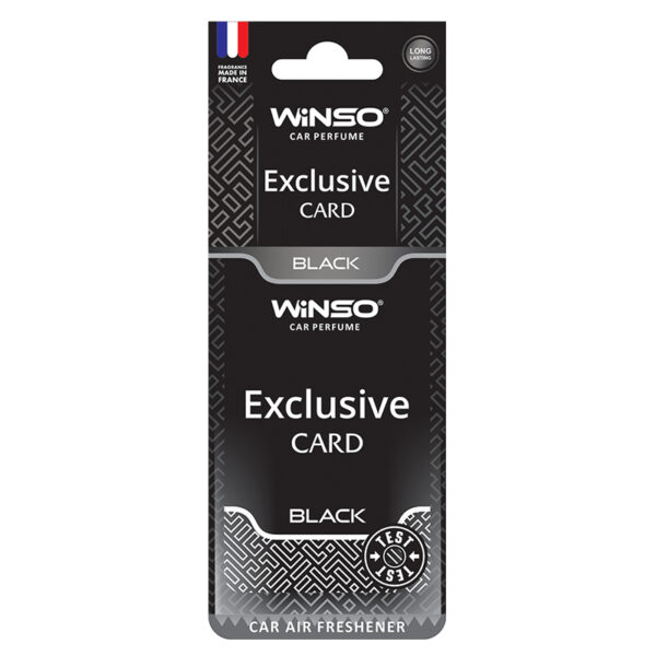 Odorizant auto Winso Car Parfume Exclusive Card Black - Air Fresher