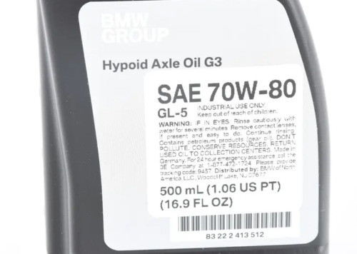 A doua imagine a Ulei diferential spate BMW Original G3 70W-80 0.5L