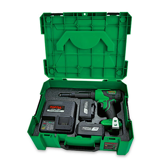 A doua imagine a Masina de Nituit Toptul Brushless Cordless 18V (Seria Pro) ● 2 acumulatori ● 11.800 N