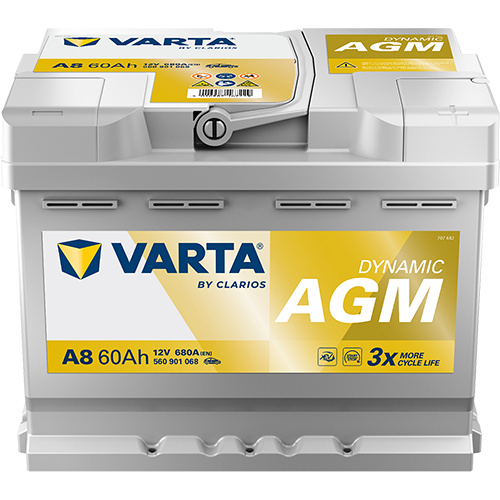 Acumulator Varta Silver Dynamic AGM 60 Ah 680A [Start-Stop]