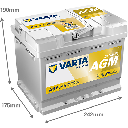 A doua imagine a Acumulator Varta Silver Dynamic AGM 60 Ah 680A [Start-Stop]