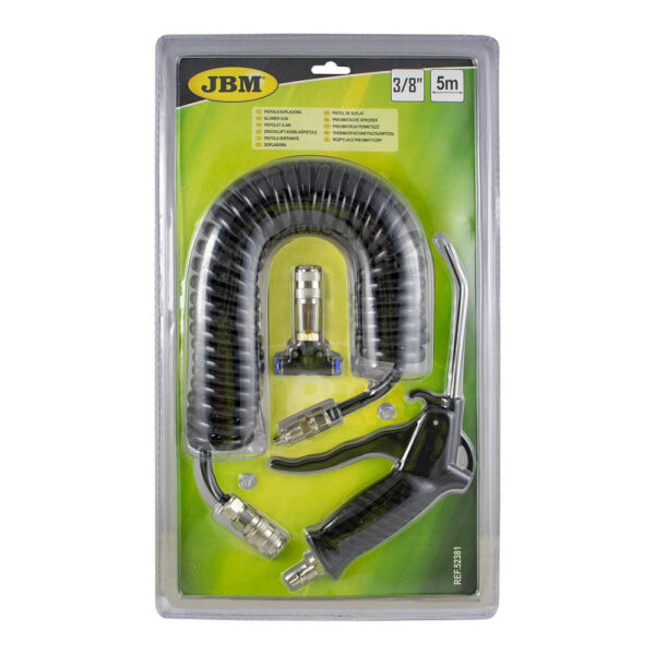 A doua imagine a Pistol de suflat aer 3/8" cu furtun de 5M JBM