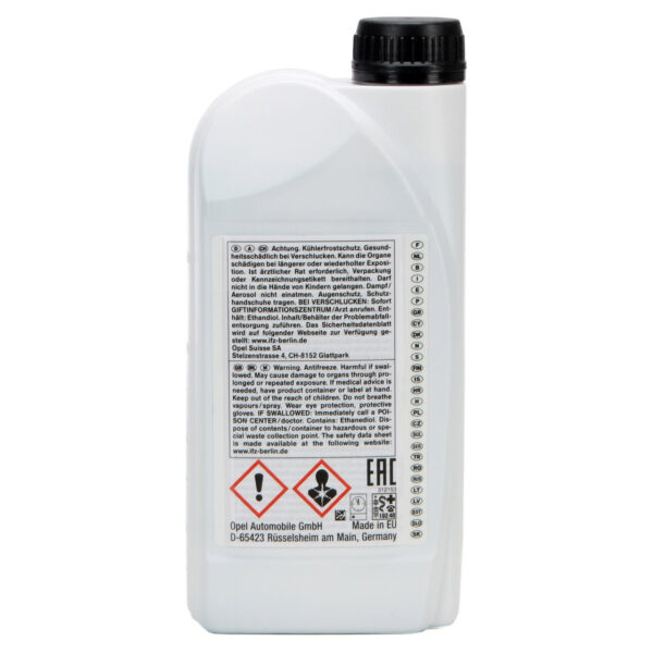A doua imagine a Antigel concentrat Albastru Opel Longlife 1L