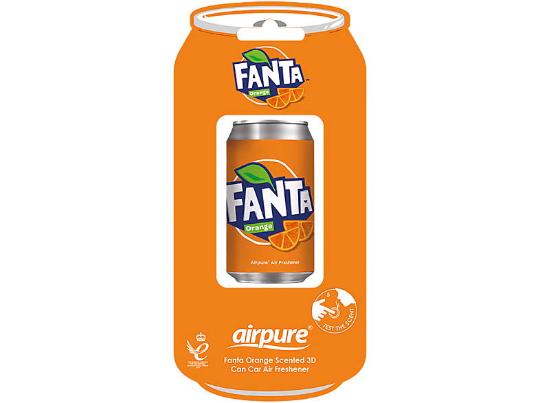 A doua imagine a AIRPURE Odorizant auto, cutie de sifon 3D, portocaliu Fanta