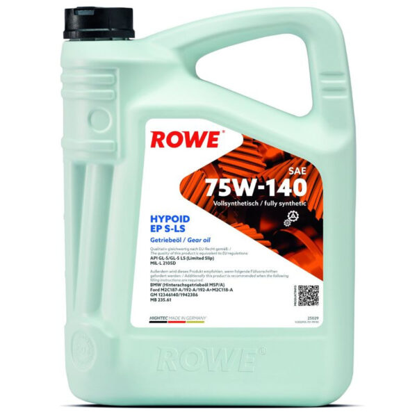 ULEI DIFERENTIAL ROWE HIGHTEC HYPOID EP SAE 75W140 S-LS 5L
