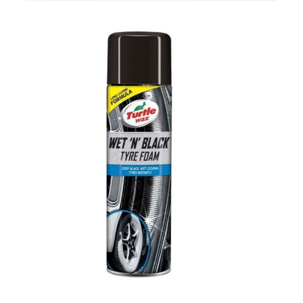 Spray spuma luciu anvelope TURTLE WAX Wet'n'Black Tyre Foam 500 ml