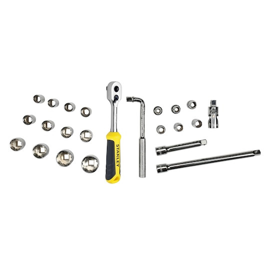 A doua imagine a Modul de chei tubulare STANLEY® TRANSMODULE SYSTEM™ de 1/2 in., 12 puncte, 23 buc.