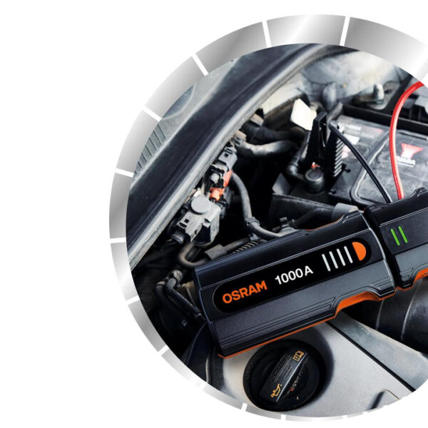 A doua imagine a Jump starter pentru pornire masina Osram BATTERYjumpstart 1000A - 8000 mAh