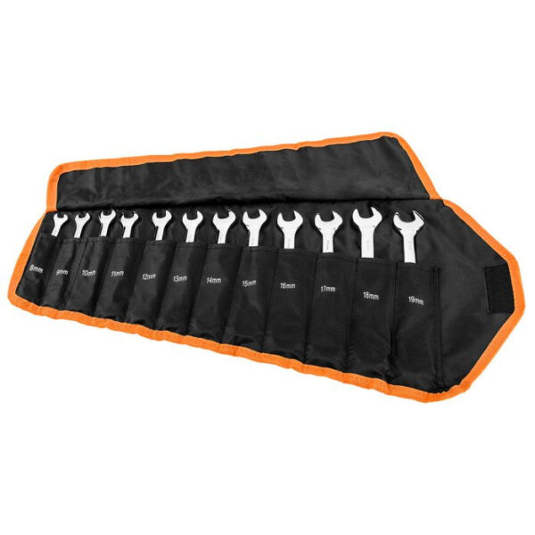 Set de chei cu clichet și comutator, 12 bucăți, 8 - 19 mm