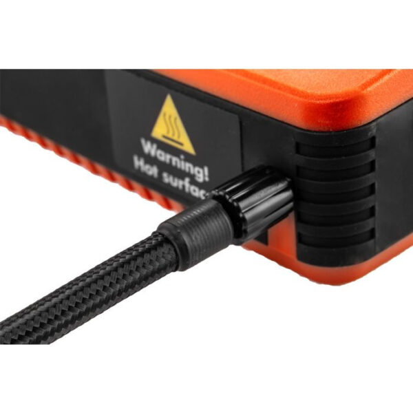 A doua imagine a Jumpstarter (acumulator 14Ah, compresor 3.5 BAR, lanterna electrica)