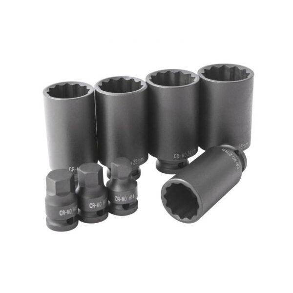 SET BIRȚI SI TUBULARE DE IMPACT 1/2" (8 BUCĂȚI)
