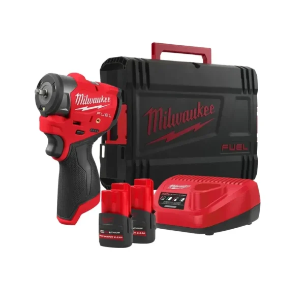 Masina de insurubat cu impact 1/4, model M12 FSCIWF14-252X, 95Nm 2x2.5AH