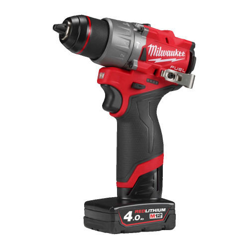 A doua imagine a Mașină de găurit/înșurubat Milwaukee M12FPD2-402X, cu percuție M12 FUEL™ subcompactă, 2 x acumulator M12 B4, 1 x încărcător C12 C, 1 x cutie HD