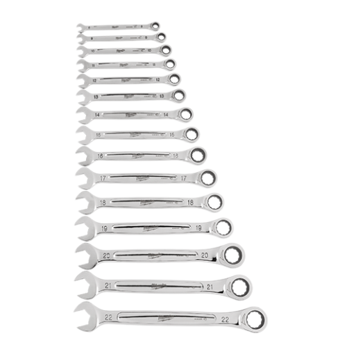 A doua imagine a Set de chei combinate cu clichet Maxbite™ metric, 15buc 8-22mm