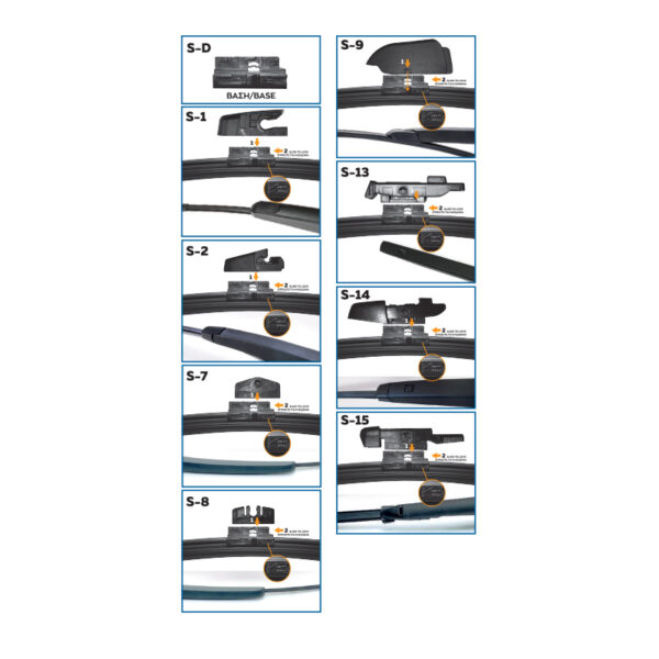 A doua imagine a CARTECH MULTI 9+ Ștergător lunetă plat 10''/25 cm