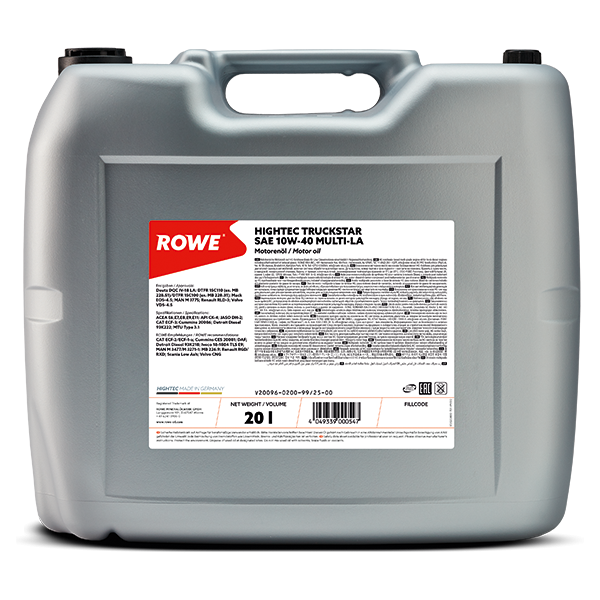 Uei motor Rowe HighTec Truckstar Multi-LA 15W40 20L