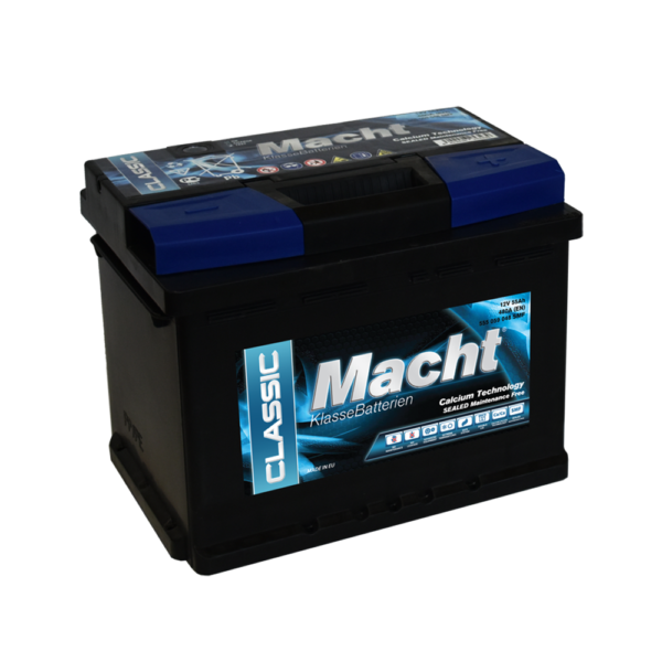 MACHT CLASSIC 12V 55 Ah (480 A; 242X175X190)
