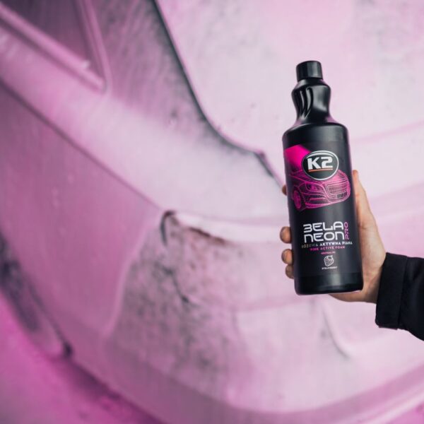 A doua imagine a K2 BELA NEON PRO 1L PINK SPUMA ACTIVA CU AROMA DE CAPSUNI- BUC 
