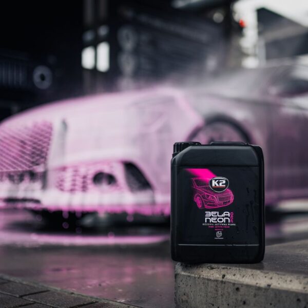 A doua imagine a K2 BELA NEON PRO 5L PINK SPUMA ACTIVA ROZ CU AROMA DE CAPSUNI Buc.