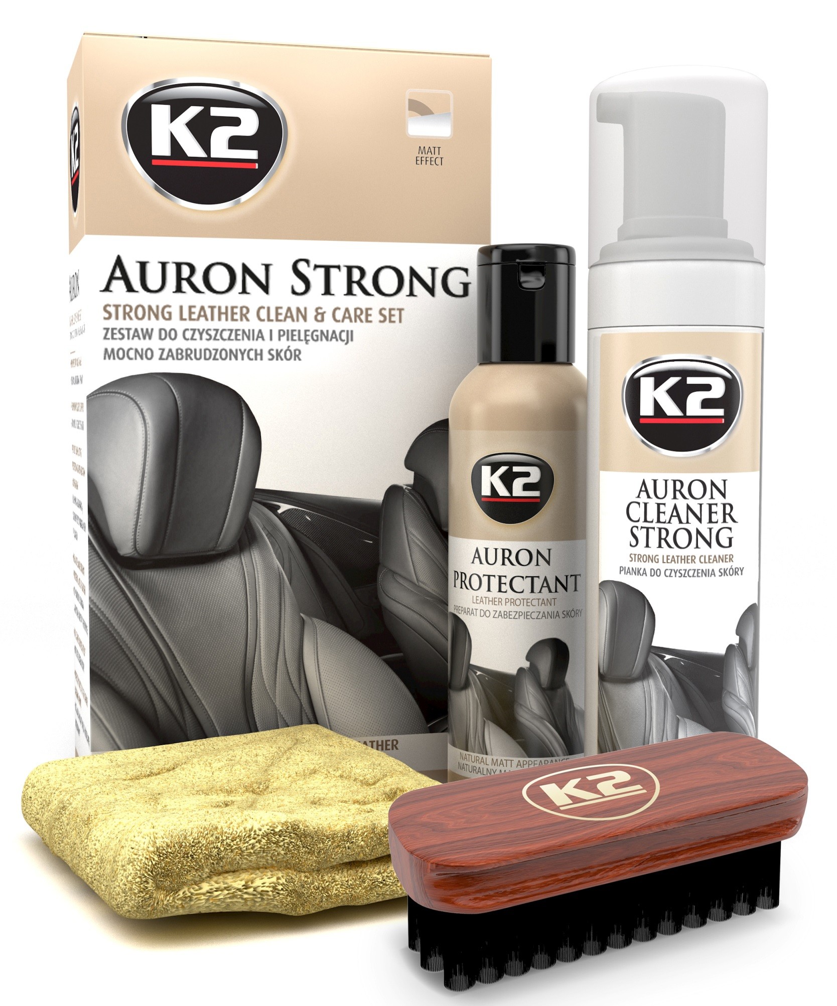 K2 AURON STRONG SET INTRETINERE TAPITERIE PIELE