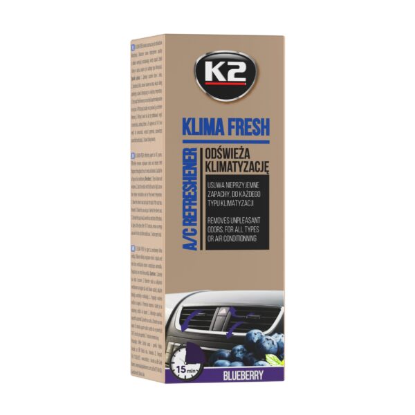 A doua imagine a K2 KLIMA FRESH 150ml Spray curatat si dezinfectat aer cond.BLUEBERRY
