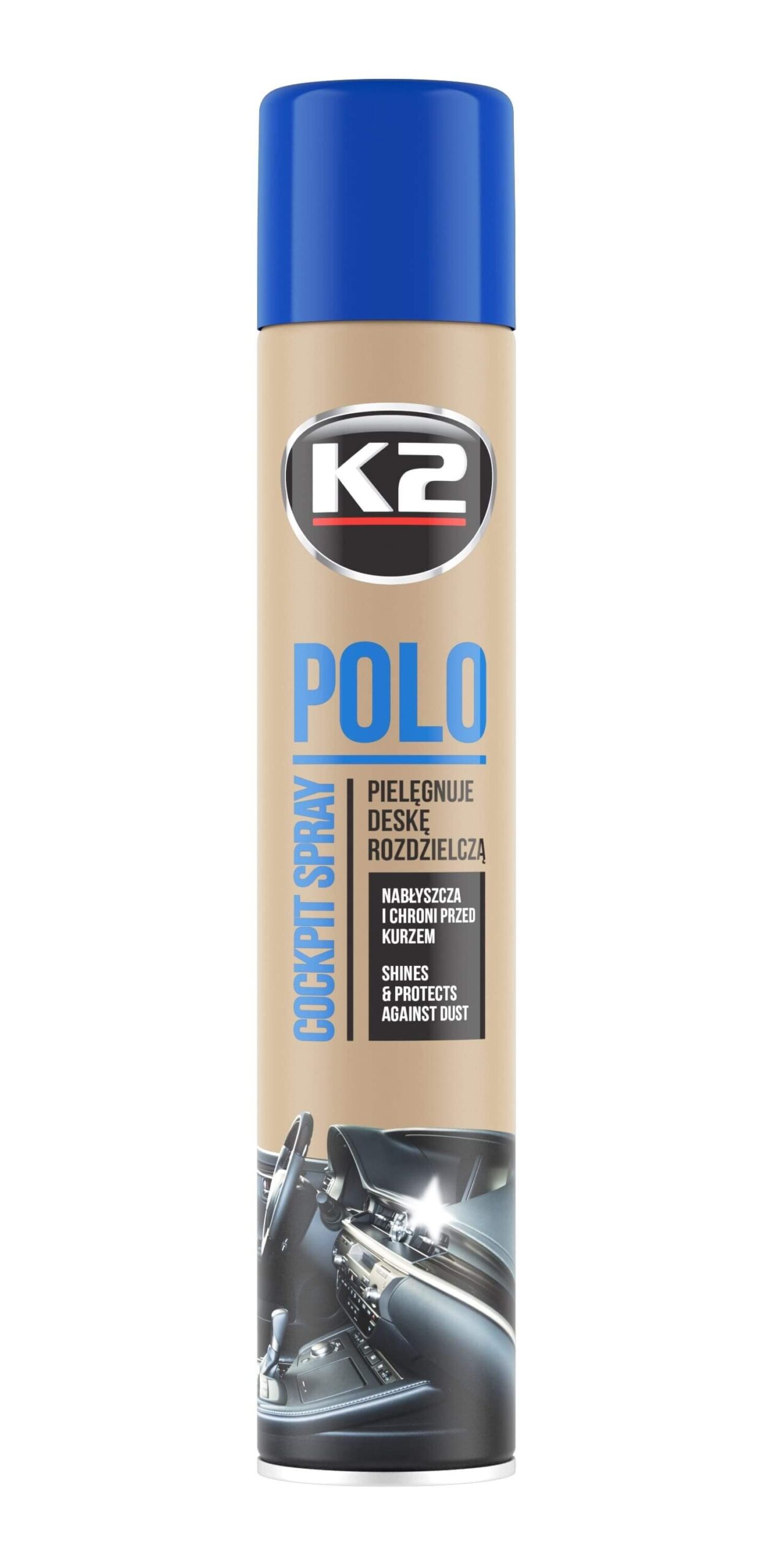 K2 POLO COKPIT 750ML SPRAY SILICON LAVANDA