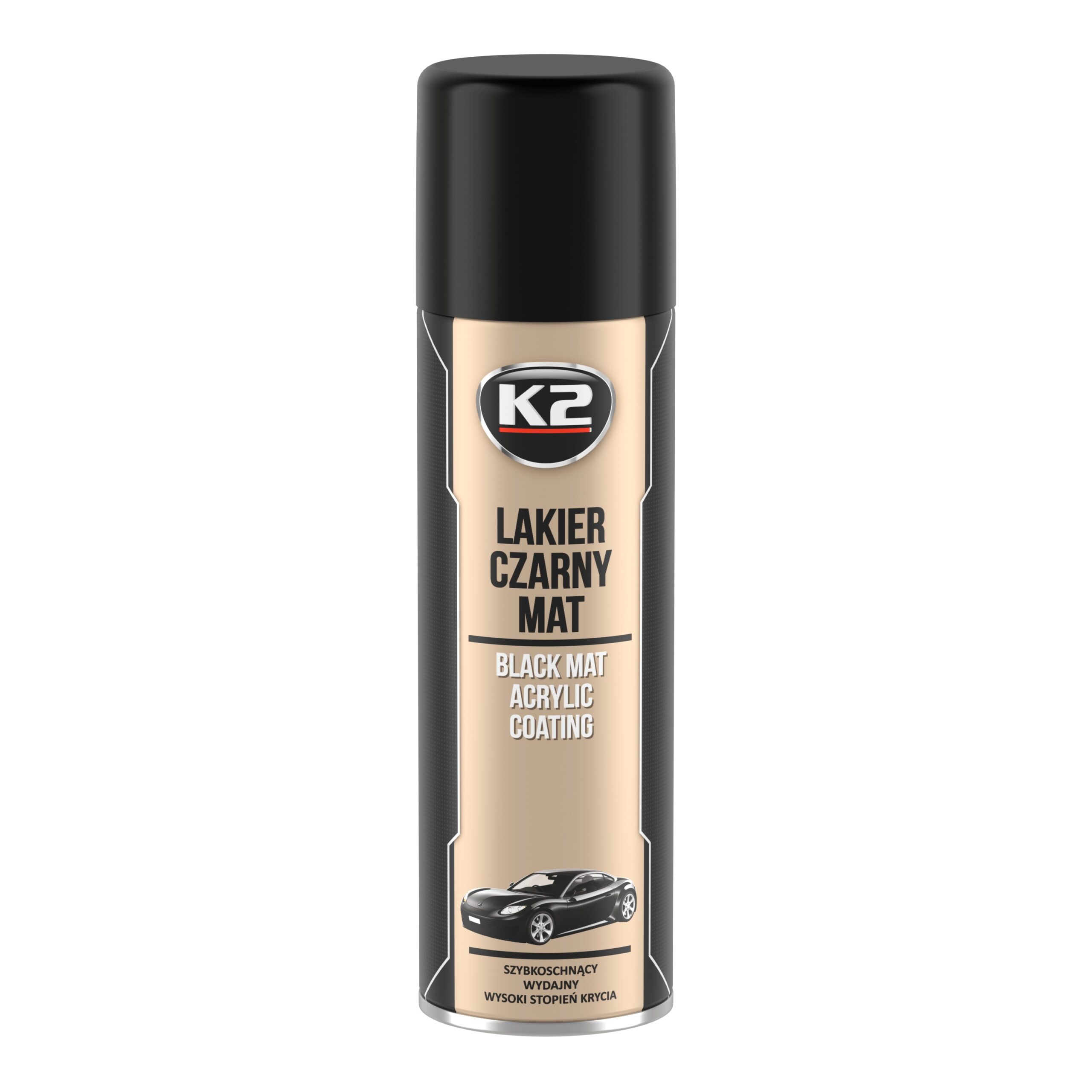 Lac negru mat K2 500 ml