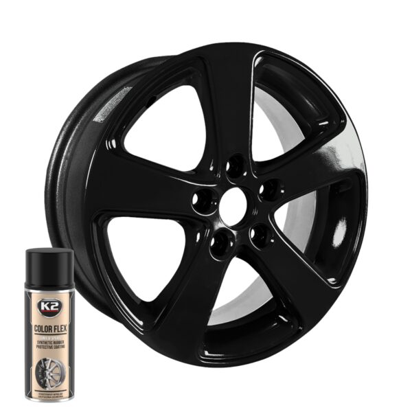 A doua imagine a K2 COLOR FLEX NEGRU LUCIOS 400ML