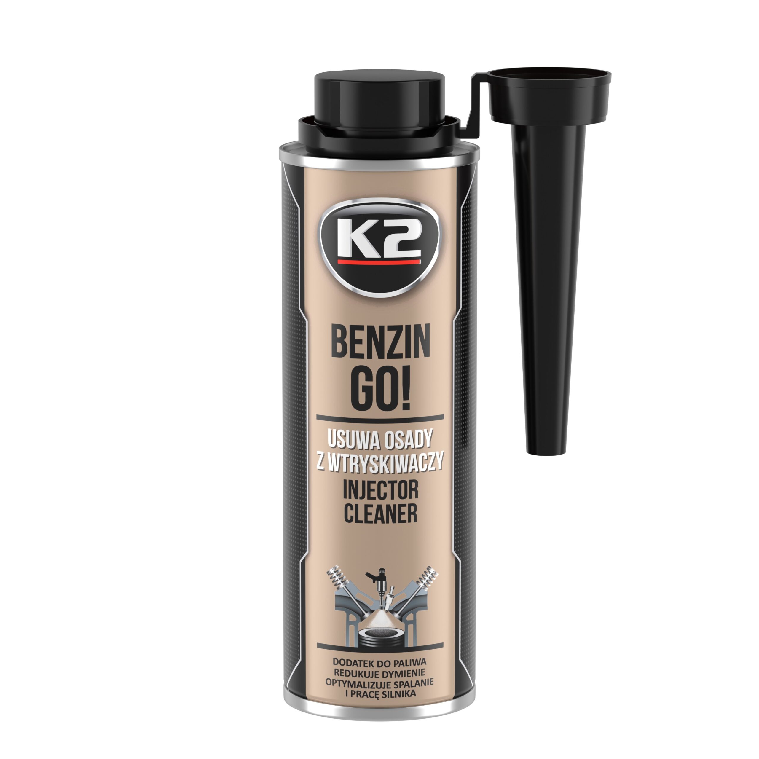 K2 BENZIN GO! 250ML Aditiv pentru combustibil, elimina murdaria