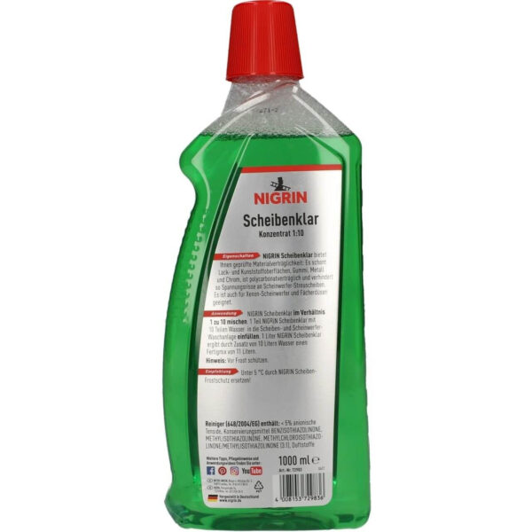 A doua imagine a Lichid concentrat pentru parbriz 1:10 Nigrin, 1 L