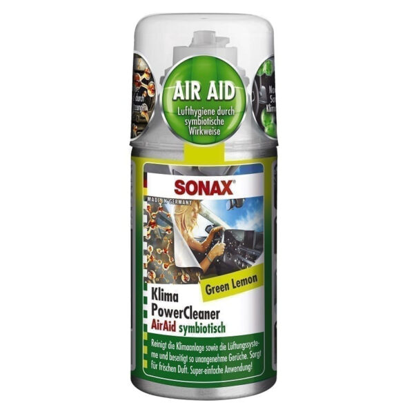 SONAX Soluție pentru curățarea instalației de aer condiționat, green lemon, 150 ml, cod 323400