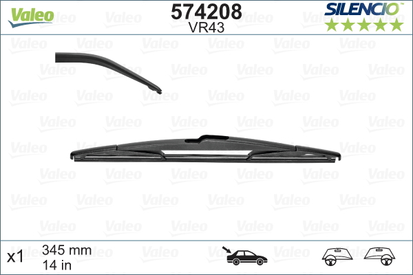 STERGATOR LUNETA VALEO SILENCIO CONVENTIONAL 345 MM VR43