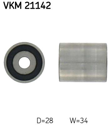 Rolă ghidare distribuție SKF VKM 21142