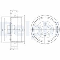 Tambur frână Delphi BF463 spate