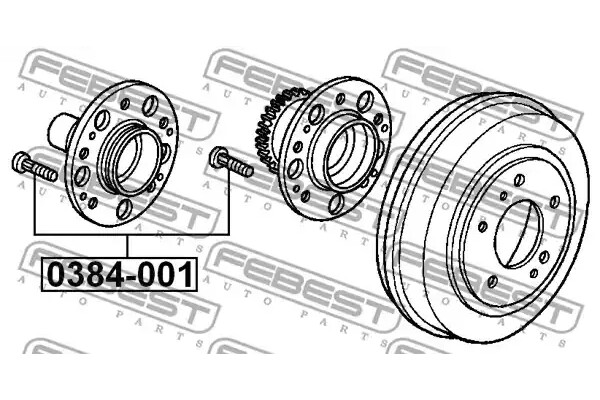 Bolt roată FEBEST 0384001
