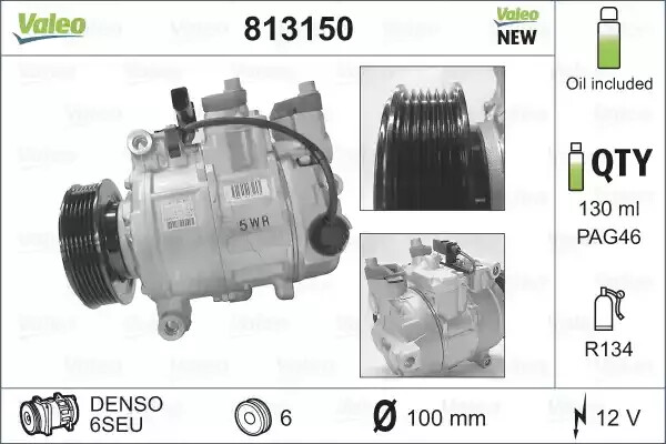 Compresor clima VALEO 813150