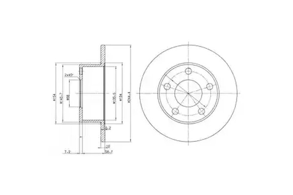 Disc frână DRIVE+ DP1010110053