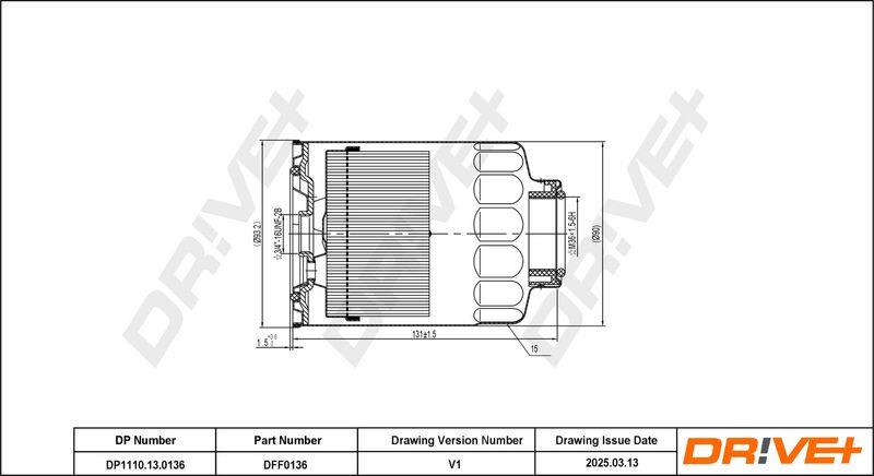 A doua imagine a Filtru de combustibil DR!VE+ DP1110.13.0136