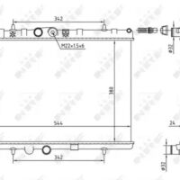Radiator răcire motor economy class NRF 58226A